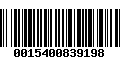 Código de Barras 0015400839198