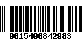 Código de Barras 0015400842983