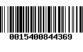 Código de Barras 0015400844369