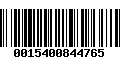 Código de Barras 0015400844765