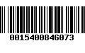 Código de Barras 0015400846073