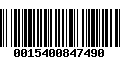 Código de Barras 0015400847490