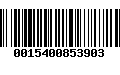 Código de Barras 0015400853903