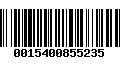 Código de Barras 0015400855235