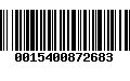 Código de Barras 0015400872683