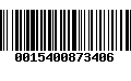 Código de Barras 0015400873406