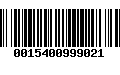 Código de Barras 0015400999021