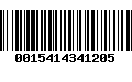 Código de Barras 0015414341205