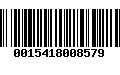 Código de Barras 0015418008579