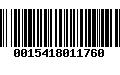 Código de Barras 0015418011760