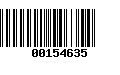 Código de Barras 00154635