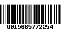 Código de Barras 0015665772254