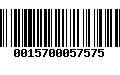 Código de Barras 0015700057575