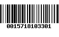 Código de Barras 0015718103301