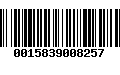 Código de Barras 0015839008257