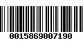 Código de Barras 0015869007190