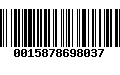 Código de Barras 0015878698037