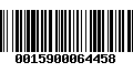 Código de Barras 0015900064458