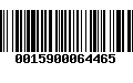 Código de Barras 0015900064465