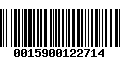 Código de Barras 0015900122714