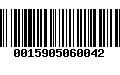 Código de Barras 0015905060042