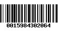 Código de Barras 0015984302064