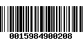 Código de Barras 0015984900208