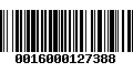 Código de Barras 0016000127388