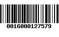 Código de Barras 0016000127579