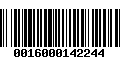 Código de Barras 0016000142244