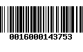 Código de Barras 0016000143753