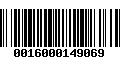 Código de Barras 0016000149069