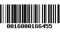 Código de Barras 0016000166455