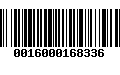 Código de Barras 0016000168336