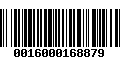 Código de Barras 0016000168879