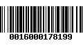 Código de Barras 0016000178199