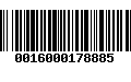 Código de Barras 0016000178885