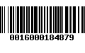 Código de Barras 0016000184879