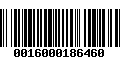 Código de Barras 0016000186460