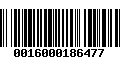 Código de Barras 0016000186477