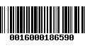 Código de Barras 0016000186590