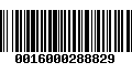 Código de Barras 0016000288829