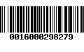 Código de Barras 0016000298279