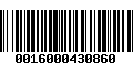 Código de Barras 0016000430860