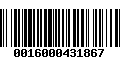 Código de Barras 0016000431867