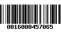 Código de Barras 0016000457065