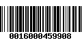 Código de Barras 0016000459908