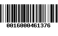 Código de Barras 0016000461376