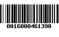 Código de Barras 0016000461390