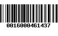 Código de Barras 0016000461437